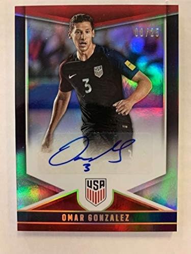 Panini ABD Futbol İmzaları Holo Futbol 15 Omar Gonzalez Otomatik İmza ABD Erkek Milli Takımı Resmi İmza Ticaret Kartı