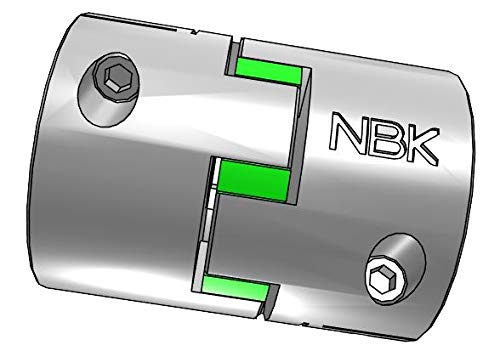 NBK MJC-95CS-GR-40-40 Çeneli Esnek Kaplin, Sıkma Tipi, Delik Çapları 40 mm ve 40 mm