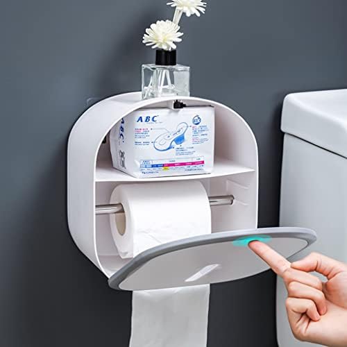Duvara Monte Kağıt Havlu Dispenseri, Rolls Doku Tutucu Kutusu Küçük Çekmece Sahipleri ile Banyo Banyo Aksesuarları için Ücretsiz