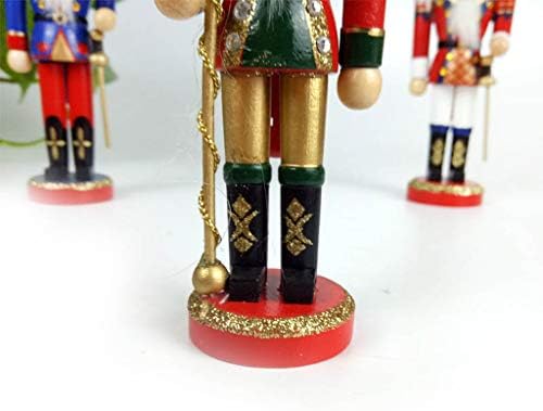Reinly 1 ADET Ahşap Fındıkkıran Bebek Asker Minyatür Figürler Vintage El Sanatları Kukla Yeni Yıl Noel Süsler Ev Dekor