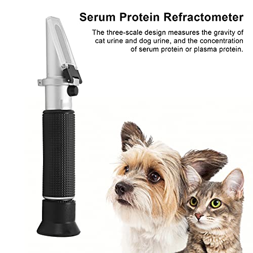 Kedi Köpek Klinik Refraktometre, İdrar Hidrometre Serum Protein Plazma Protein Konsantrasyonu Metre Alüminyum Alaşım Refraktometre