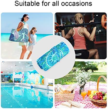KEEPREAL mavi mandala'nın ıslak kuru çanta için bebek bezi bezi, yıkanabilir seyahat çantaları, plaj, spor çanta için mayolar