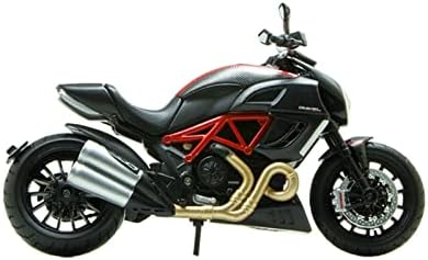 LSYB 1: 12 Ölçekli Diavel Karbon Motosiklet Modeli Motosiklet Diecast Metal Bisiklet Minyatür Yarış Oyuncak Hediye Koleksiyonu