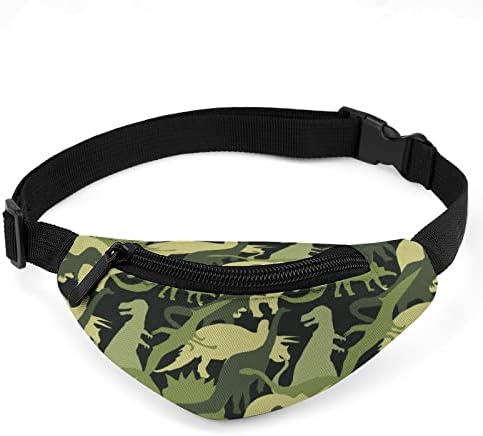 HSXOOW Pet Köpek Sırt Çantası Kamuflaj Dinozor Desen Köpek Paketleri omuzdan askili çanta Açık Bel Çantası Küçük Pet Köpek için