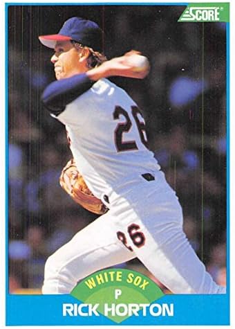 1989 Skor Beyzbol 145 Ricky Horton Chicago White Sox Resmi MLB Ticaret Kartı