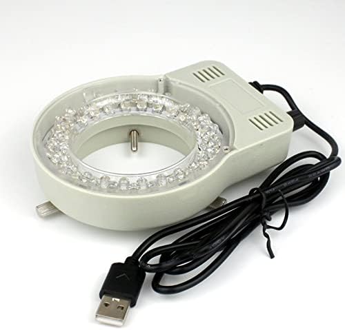 XuuSHA el dijital mikroskop aksesuarları ayarlanabilir Mikroskop LED halka ışık aydınlatıcı lamba için Stereo elektronik Video