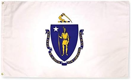 Stormflagchina Üreticisi Massachusetts Eyaleti 3x5ft Bayraklar Pirinç Grometli ve Çift Dikişli Polyester …