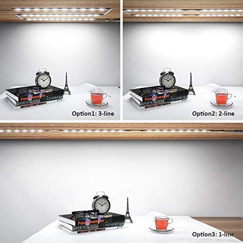 LED Dolap Altı Aydınlatma Kiti 6.5 ft, USB 1200LM LED ışık Şeridi Çubukları, Mutfak, Vitrin, Dolap için Tezgah Altı Aydınlatma,