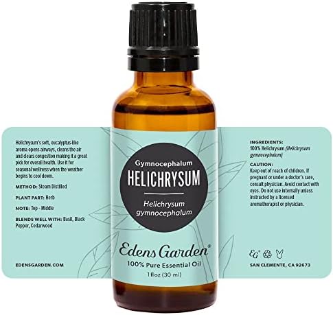 Edens Garden Helichrysum-Gymnocephalum Esansiyel Yağı, %100 Saf Terapötik Sınıf (Seyreltilmemiş Doğal/Homeopatik Aromaterapi