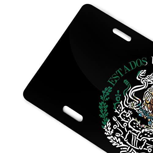 Meksika Bayrağı Kartal Meksika Kartal Yenilik Plaka Dekoratif Araba Ön Plaka Vanity Etiketi Alüminyum Araba Plaka 6 X 12 İnç