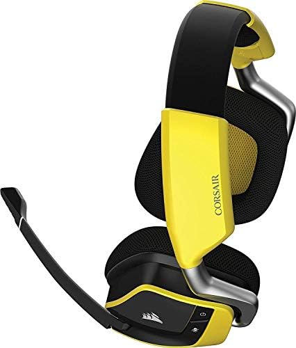 CORSAİR Void PRO RGB Kablosuz Oyun Kulaklığı-PC için Dolby 7.1 Surround Ses Kulaklıkları-Discord-50mm Sürücüler-Sarı (Yenilendi)