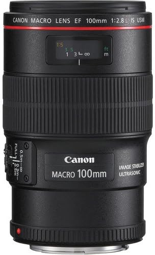 Canon EF 100mm f / 2.8 L Makro ıs USM Lens 3554B002 ile Lens Kılıfı, filtre Kiti, UV Filtre, Lale Hood Lens + Daha [Uluslararası
