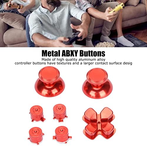 Ps5 Düğmeler Kiti, Metal Düğmeler için Ps5 Denetleyici Yedek Düğme Joystick Anahtar Alüminyum Alaşım Abxy Düğmeleri için Playstation5