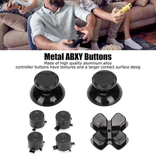 Ps5 Düğmeler Kiti, Metal Düğmeler için Ps5 Denetleyici Yedek Düğme Joystick Anahtar Alüminyum Alaşım Abxy Düğmeleri için Playstation5