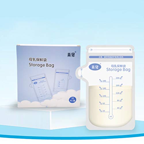 Exceart 32 PCS Anne Sütü saklama torbaları Tek Kullanımlık Süt Çanta Hemşirelik saklama çantası Emzirme Malzemeleri için Ev Açık