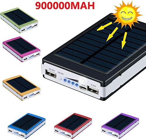 Cep Telefonları için 900000mAh Güç Bankası Yedekleme Harici Pil USB Şarj Cihazı (Altın)