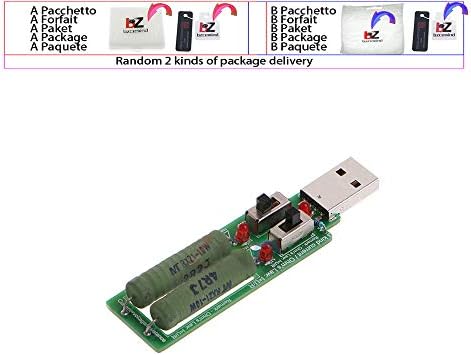 USB Direnç DC Elektronik Yük Anahtarı İle Ayarlanabilir 3 Akım 5V1A / 2A / 3A Kapasiteli Gerilim Deşarj Direnci Test Cihazı