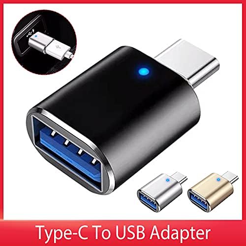USB 3.0 Tip-C adaptörü ile gösterge ışığı OTG Veri şarj adaptörü için araç Tipi C cep telefonu Fare klavye