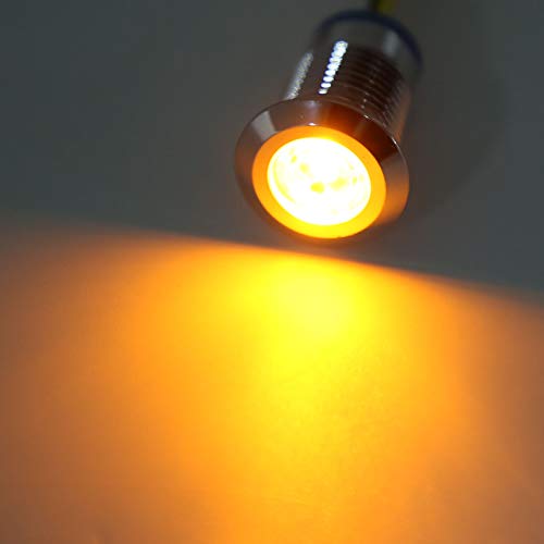 2 Renkli LED'ler 10mm Ön Kablolu Yuvarlak LED'ler Erişim Kontrol Anahtarları için Endüstriyel Kontrol Aletleri için Çift Renkli