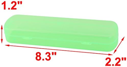 uxcell Açık Seyahat Diş Fırçası Chopstick Kaşık Çatal Tutucu Kutusu Kasa 2 adet Yeşil