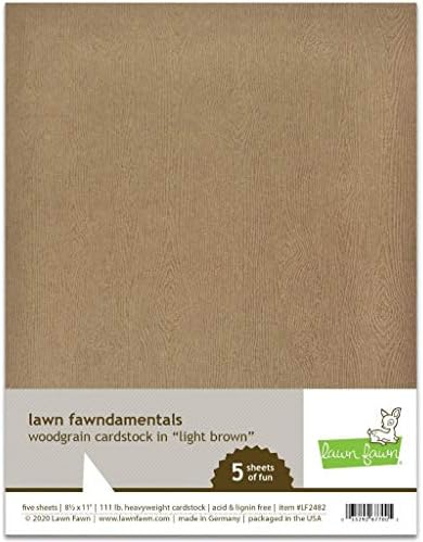 Çim Fawn LF2482 Woodgrain Kart Stoğu-Açık Kahverengi Çim Fawndamentals