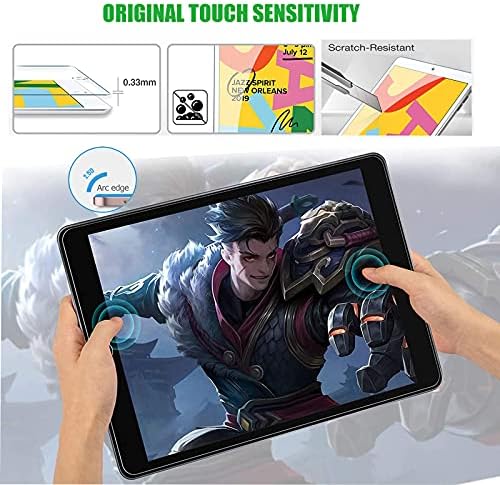 [2 Paketi] ZenRıch Ekran Koruyucu için iPad 9th / 8th / 7th Nesil, zenrich iPad 10.2 inç Temperli Cam Ekran Koruyucu 2021/2020/2019,