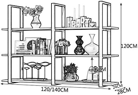 Demir Duvar Asılı Raf, duvar rafı Çiçek Standı Dekorasyon Çerçevesi, bölme Asılı şarap rafı Bar Askısı, DJ, Bej, 140cm28cm120cm