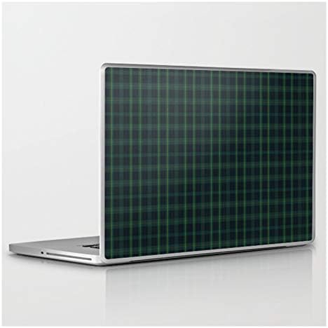 MacBook ile Uyumlu Dizüstü Bilgisayar Kaplamasında Psychyprincess tarafından Yeşil ve Mavi Ekose