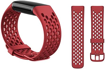 FFENFEI Fitbit Şarj ıçin Uyumlu 5 Bantları, düz Renk Yumuşak Silikon Spor akıllı saat Band Bilezik Ayarlanabilir Yedek Bileklik