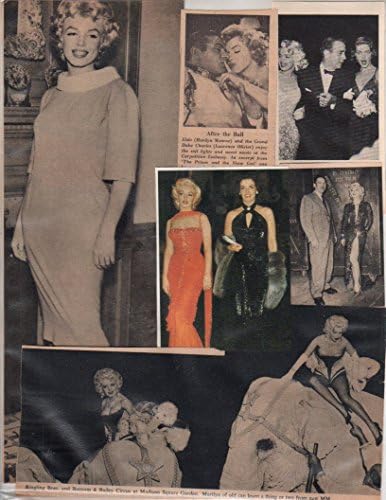Marilyn Monroe orijinal kupürleri dergisi fotoğraf lot Z6952