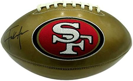 Frank Gore İmzalı / İmzalı San Francisco 49ers Logo Altın Futbol JSA 153236-İmzalı Futbol Topları