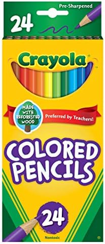 Crayola Renkli Kalemler, Boyama Malzemeleri, 24 Sayım