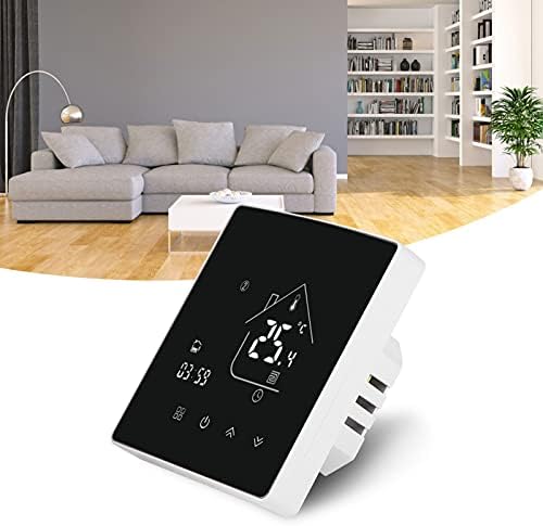 Pınsofy dijital termostat, 95-230 V termostat sıcaklık kumandası APP Ses uzaktan kumanda için ev için ofis(GA su ısıtma)