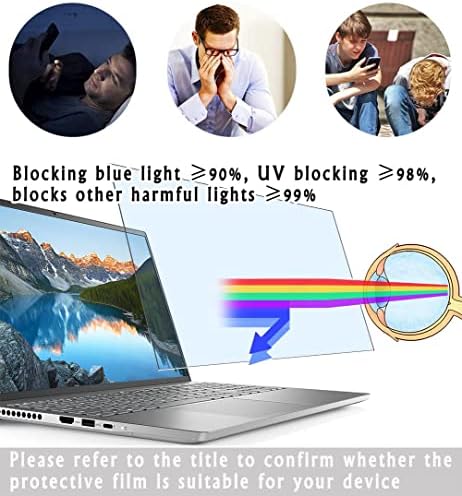 Vaxson Anti Mavi ışık Temperli Cam Ekran Koruyucu, Lenovo ThinkPad P15v Gen 2 ile uyumlu 15.6 Dizüstü Görünür Alan, 9H Film Koruyucuları
