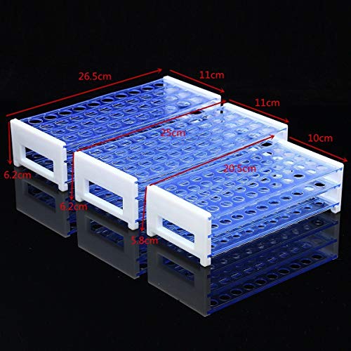 Laboratuvar Plastik test tüpü tutucu Standı için 8-18MM Test Tüpleri Rafları Raf Santrifüj Tüpleri için 40 veya 50 Delik Pozisyonları