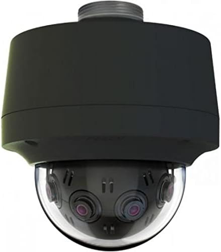 Pelco IMM12027-B1PUS 12 MP 270° Panoramik Kolye, Hareket Algılama İzlemeli Kapalı Vandal Network Dome Kamera, Siyah, ABD