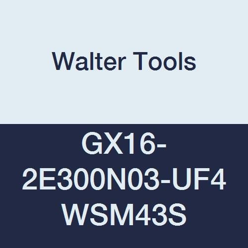 Walter Araçları GX16-2E300N03-UF4 WSM43S Karbür Kaplan-Tec Kanal Açma Endekslenebilir Dönüm Ekleme, 0.012 Köşe Yarıçapı (10 paketi)