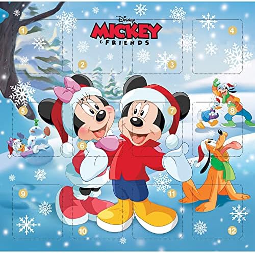 Disney Mickey ve Arkadaşları Advent Takvimi Kutu Seti-Hikaye Kitabı, Günlük Aile Aktiviteleri ve 3D Noel Ağacı ile