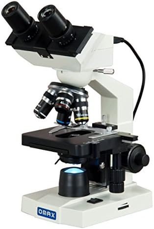 OMAX 40X - 2500X Dahili 1.3 MP Dijital Kamera Mikroskop Kitap ile LED Binoküler Bileşik Mikroskop
