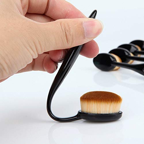 MJCHZS Diş Fırçası 10 siyah tipi fırça seti fırça kolu on BB krem fondöten makyaj fırça aracı