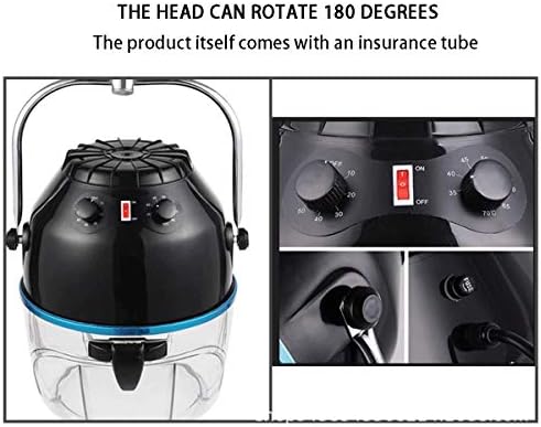 YLTTZ Salon Saç Hood Kurutma Makinesi Duvara Monte Taşınabilir Kuaförlük Şekillendirici Saç Kurutma Makinesi Zaman ve Sıcaklık