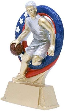 Decade Ödülleri Basketbol Süperstarı Trophy-Çemberler MVP Ödülü-6.5 İnç Boyunda-İstek Üzerine Kazınmış Plaka