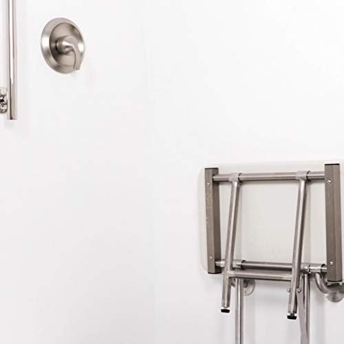 Seachrome Lift-Assist Duş Tezgahı, ADA, 24 x 15 , Yastıklı Beyaz Naugahyde
