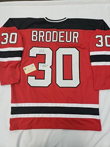 Martin Brodeur, 3X Stanley Kupası Şampiyonu Yazılı Devils Kırmızı Formasını İmzaladı)