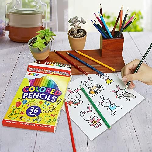 Renkli Kalem Çocuklar ve Yetişkinler için 36 renk Önceden Bilenmiş Kalemler, Okula Dönüş Malzemeleri, Sanat ve El Sanatları Etkinliği,