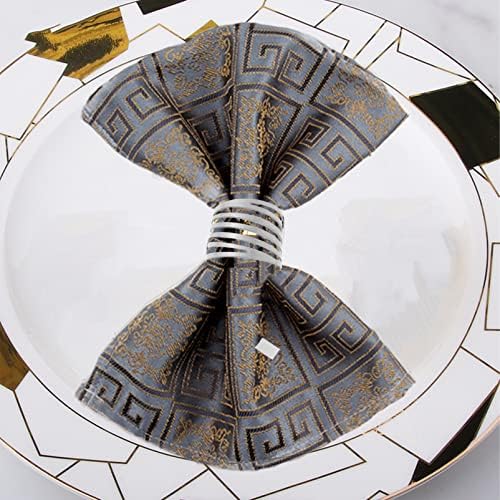 Garneck Metal Bahar Peçete halkası Christma Peçete Tutucu Serviette Tutucu Dekoratif Masa Centerpieces için Masa Çarşafları Yemek