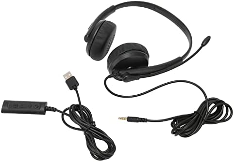 Pc için Mikrofonlu USB Kulaklık, Xd1000 USB Kulaklık 3.5 Mm Gürültü Azaltma Mikrofon Bilgisayar Kulaklığı Skype Web Semineri
