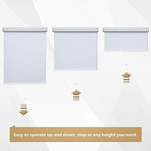 Grandekor Karartma Stor Perdeler ve Perdeler Akülü Yay Sistemi ile Pencere İç Mekan Kullanımı için, Oda Kararması, 24 inç x 72