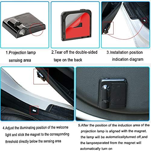 Buick Için 2 Adet Kablosuz Araba Kapı Logosu Işık LED HD Hoşgeldiniz Nezaket Hayalet Gölge Projektör Lambası Cascada Enclave