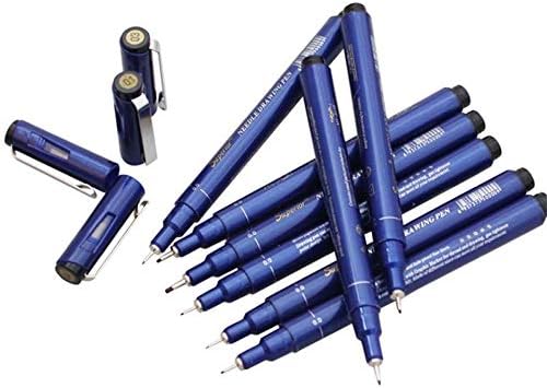 Teerwere İşaretleyici Kalem İğne Çizim Kalemler Su Geçirmez Pigment İnce Çizgi Kroki İşaretleyiciler Kalem Yazma için El-boya